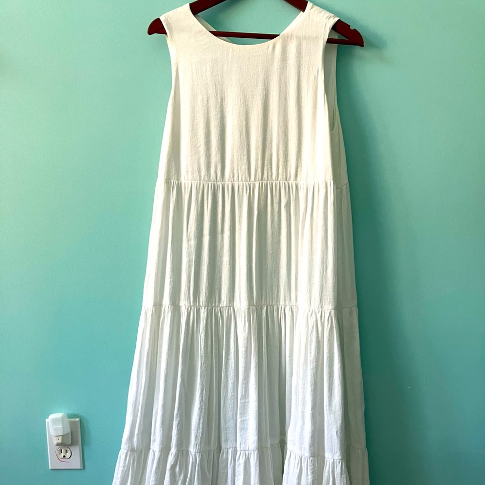 100% Cotton Tiered Maxi Dress